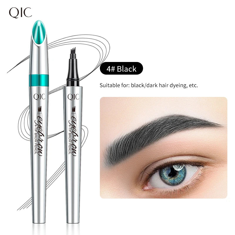 Veyraza 4-Tip Brow Pen β Natural Microblading Effect, Waterproof