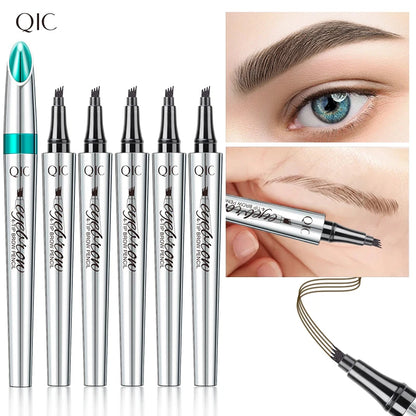 Veyraza 4-Tip Brow Pen – Natural Microblading Effect, Waterproof
