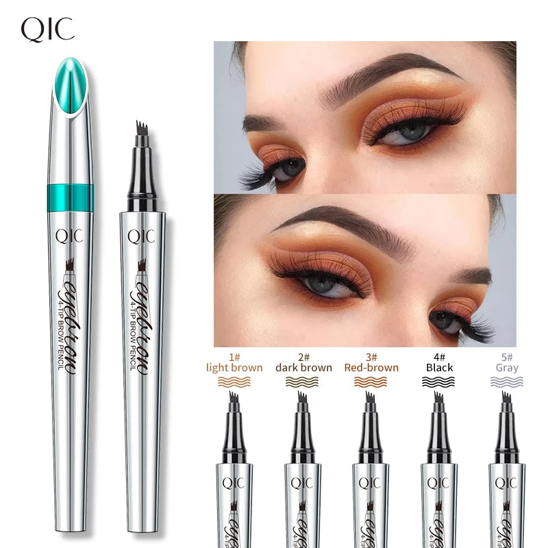 Veyraza 4-Tip Brow Pen – Natural Microblading Effect, Waterproof