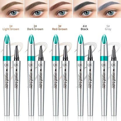 Veyraza 4-Tip Brow Pen – Natural Microblading Effect, Waterproof