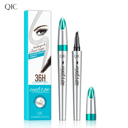 Veyraza 4-Tip Brow Pen – Natural Microblading Effect, Waterproof